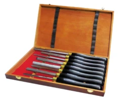 HOLZMANN - H8TLGN - Coffret De 8 Outils De Tournage Pro Acier HSS