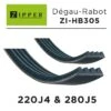 ZIPPER- Kit De 2 Courroies De Rechange Pour Dégau-Rabot ZI-HB305 - 220 Mm J4 & 280 Mm J5 1 ZIPPER- Kit De 2 Courroies De Rechange Pour Dégau-Rabot ZI-HB305 - 220 Mm J4 & 280 Mm J5 -Outils Ménagers Boutique Kit de 2 courroies de rechange pour degau rabot zipper Z