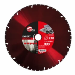 LEMAN - 950 - Disque Diamant Segments Brasé Acier, Fonte