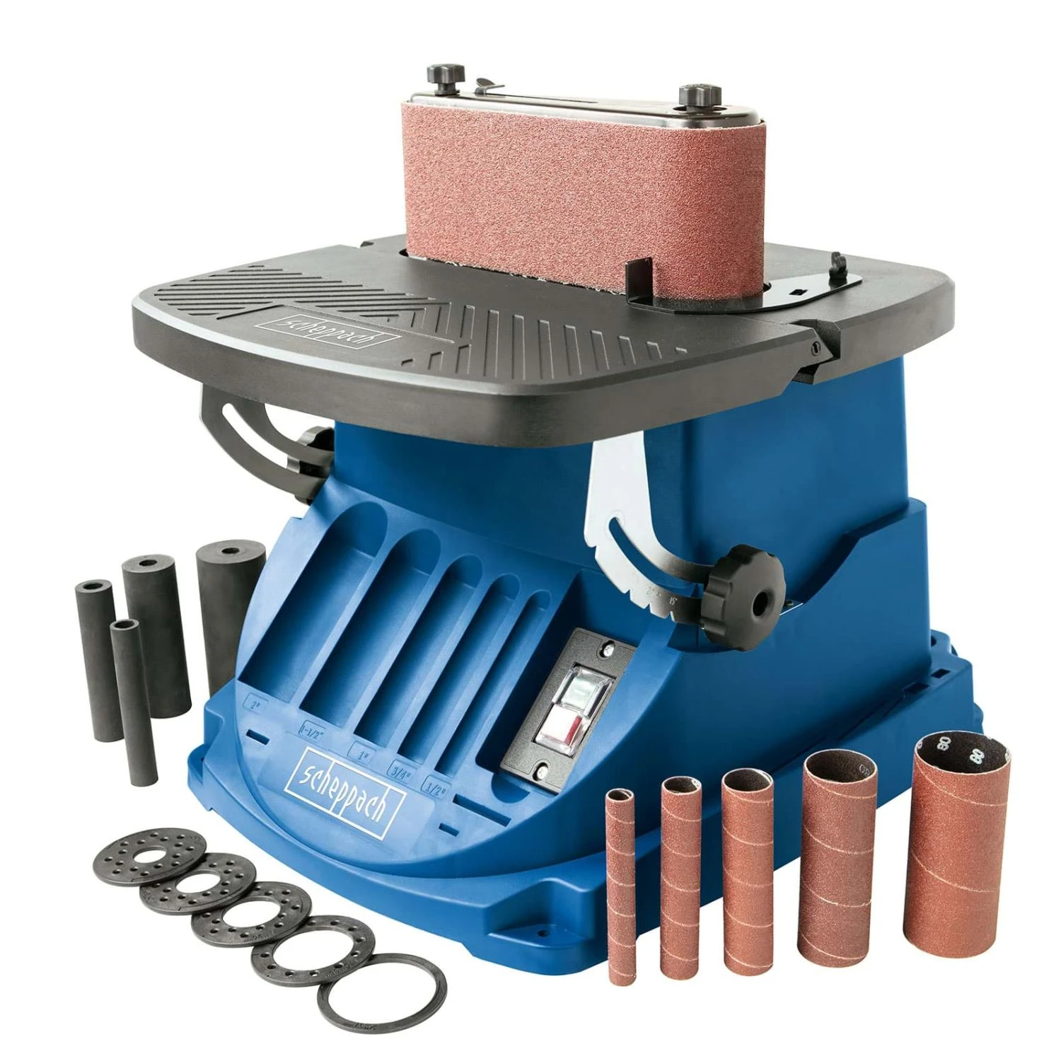 SCHEPPACH - OSM600 Ponceuse Oscillante Bande 100x610mm 450W 220-240V 50Hz 4 SCHEPPACH - OSM600 Ponceuse Oscillante Bande 100x610mm 450W 220-240V 50Hz – Image 2