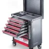 JET - TT-412WKS - Servante D'Atelier Mobile Workstation Avec Paroi Coulissante Et 412 Outils - 835 X 540 X 980 Mm